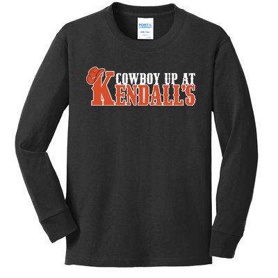 Cowboy Up At KendallS Kids Long Sleeve Shirt