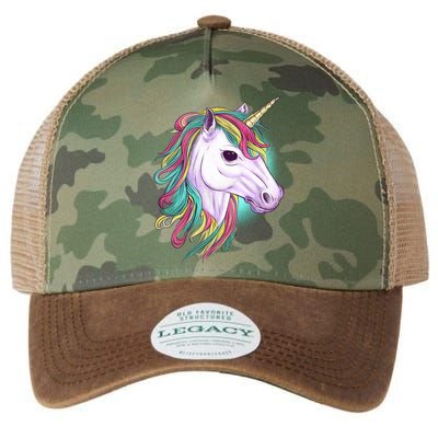 Colorful Unicorn Art Drawing Legacy Tie Dye Trucker Hat