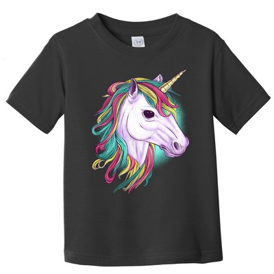 Colorful Unicorn Art Drawing Toddler T-Shirt