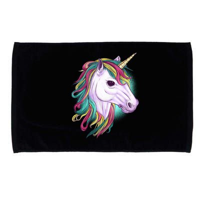 Colorful Unicorn Art Drawing Microfiber Hand Towel