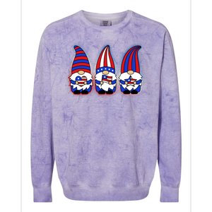 Cute USA American Flag Gnomes Colorblast Crewneck Sweatshirt