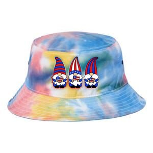 Cute USA American Flag Gnomes Tie Dye Newport Bucket Hat