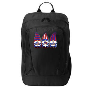 Cute USA American Flag Gnomes City Backpack