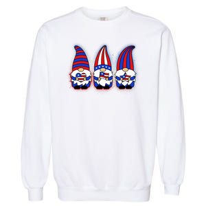 Cute USA American Flag Gnomes Garment-Dyed Sweatshirt