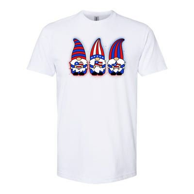 Cute USA American Flag Gnomes Softstyle® CVC T-Shirt