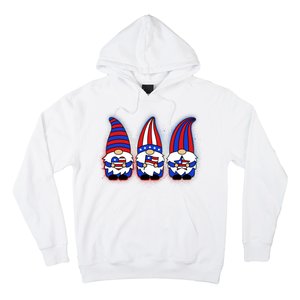 Cute USA American Flag Gnomes Hoodie