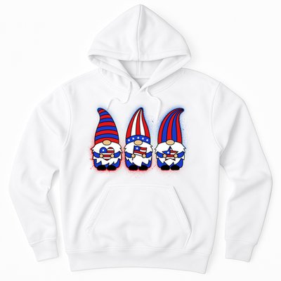Cute USA American Flag Gnomes Hoodie