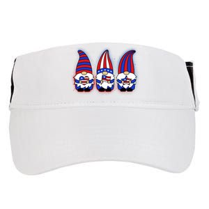 Cute USA American Flag Gnomes Adult Drive Performance Visor