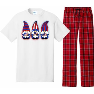 Cute USA American Flag Gnomes Pajama Set