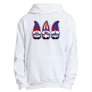 Cute USA American Flag Gnomes Urban Pullover Hoodie