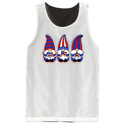 Cute USA American Flag Gnomes Mesh Reversible Basketball Jersey Tank