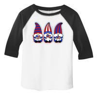 Cute USA American Flag Gnomes Toddler Fine Jersey T-Shirt