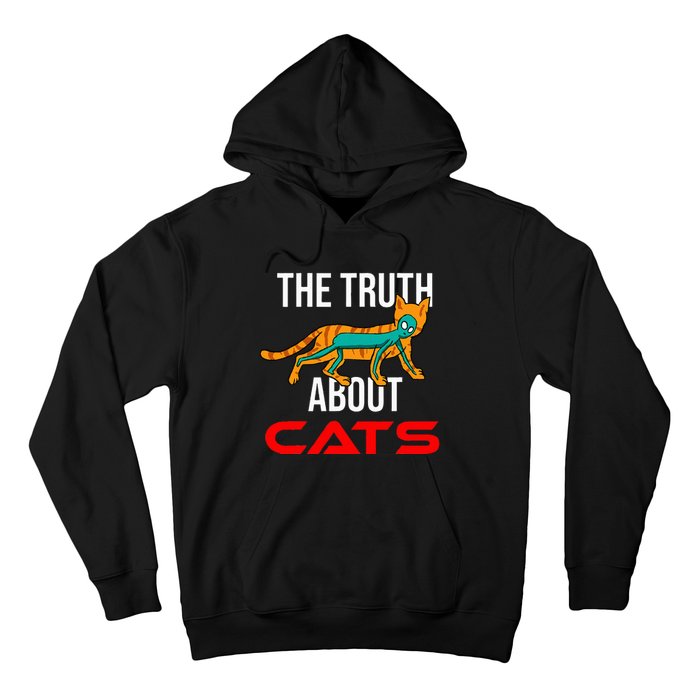 Cat Ufo Alien Strange Cool Space Flying Saucer Gift Idea Hoodie