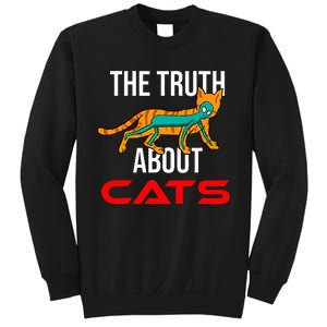 Cat Ufo Alien Strange Cool Space Flying Saucer Gift Idea Sweatshirt