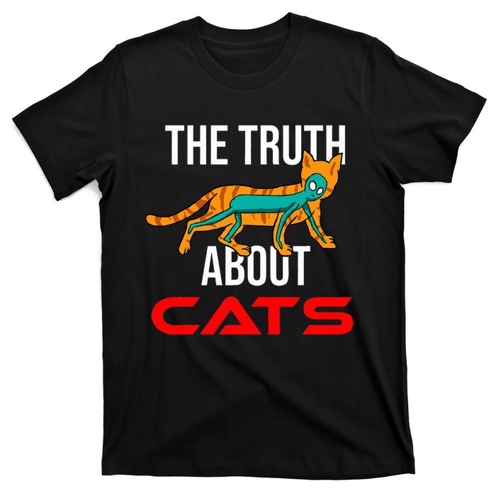 Cat Ufo Alien Strange Cool Space Flying Saucer Gift Idea T-Shirt