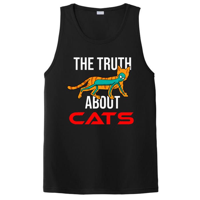 Cat Ufo Alien Strange Cool Space Flying Saucer Gift Idea PosiCharge Competitor Tank