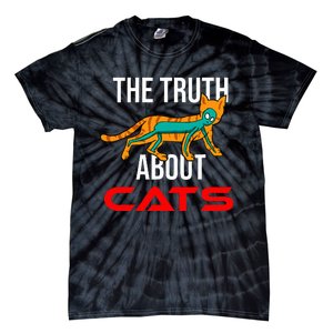 Cat Ufo Alien Strange Cool Space Flying Saucer Gift Idea Tie-Dye T-Shirt