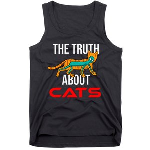 Cat Ufo Alien Strange Cool Space Flying Saucer Gift Idea Tank Top