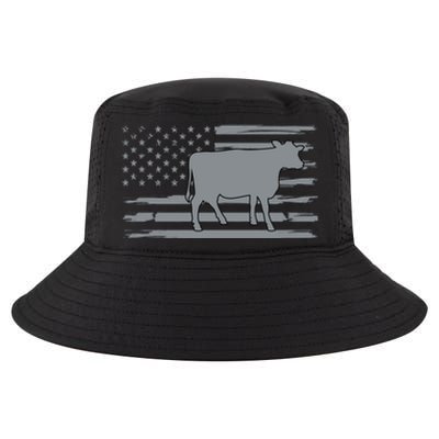 Cow Usa American Flag Funny Cow Lover Owner Cute Gift Cool Comfort Performance Bucket Hat