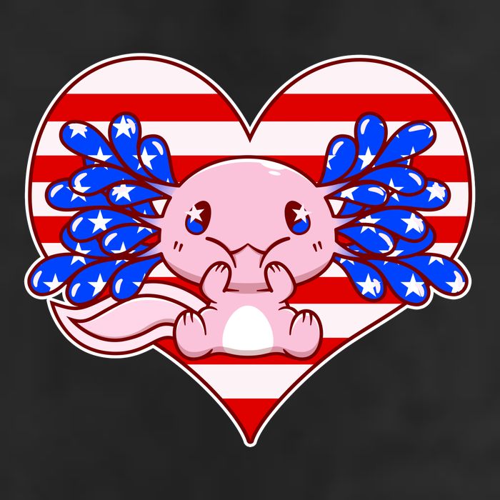 Cute USA American Flag Axolotl Adult Drive Performance Visor