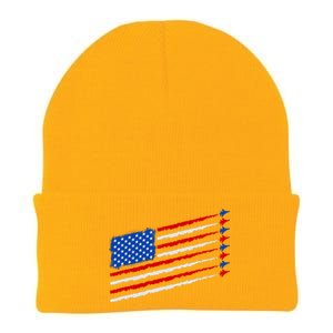 Cool USA American Flag Air Show Jet Planes Knit Cap Winter Beanie