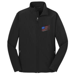 Cool USA American Flag Air Show Jet Planes Core Soft Shell Jacket