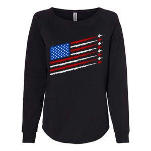 Cool USA American Flag Air Show Jet Planes Womens California Wash Sweatshirt