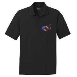 Cool USA American Flag Air Show Jet Planes PosiCharge RacerMesh Polo