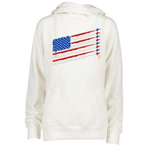 Cool USA American Flag Air Show Jet Planes Womens Funnel Neck Pullover Hood