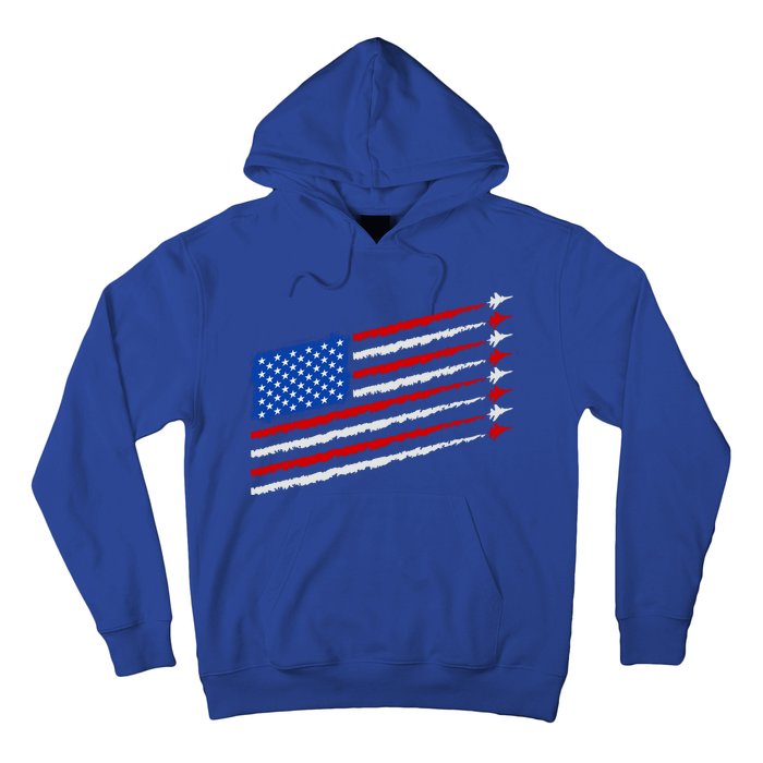 Cool USA American Flag Air Show Jet Planes Hoodie