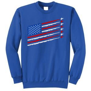 Cool USA American Flag Air Show Jet Planes Sweatshirt