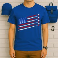 Cool USA American Flag Air Show Jet Planes T-Shirt