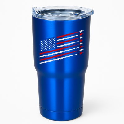 Cool USA American Flag Air Show Jet Planes Tumbler