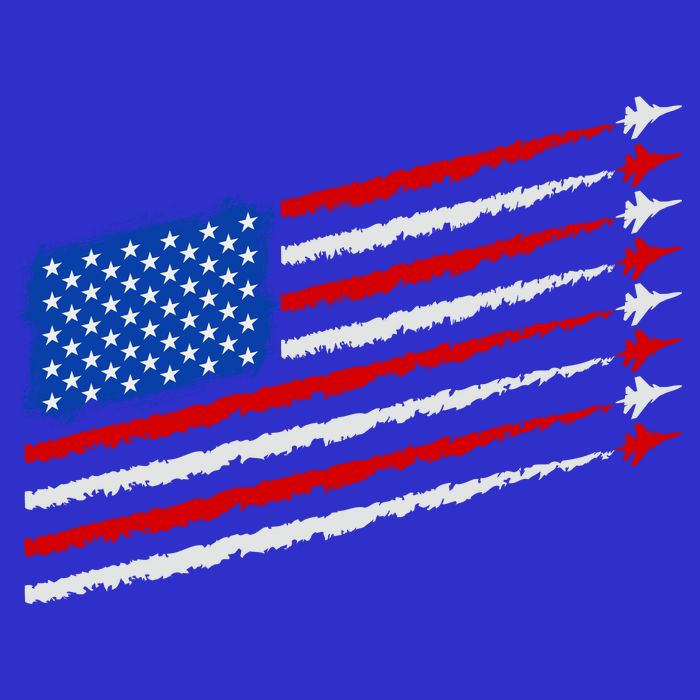 Cool USA American Flag Air Show Jet Planes Baby Bodysuit