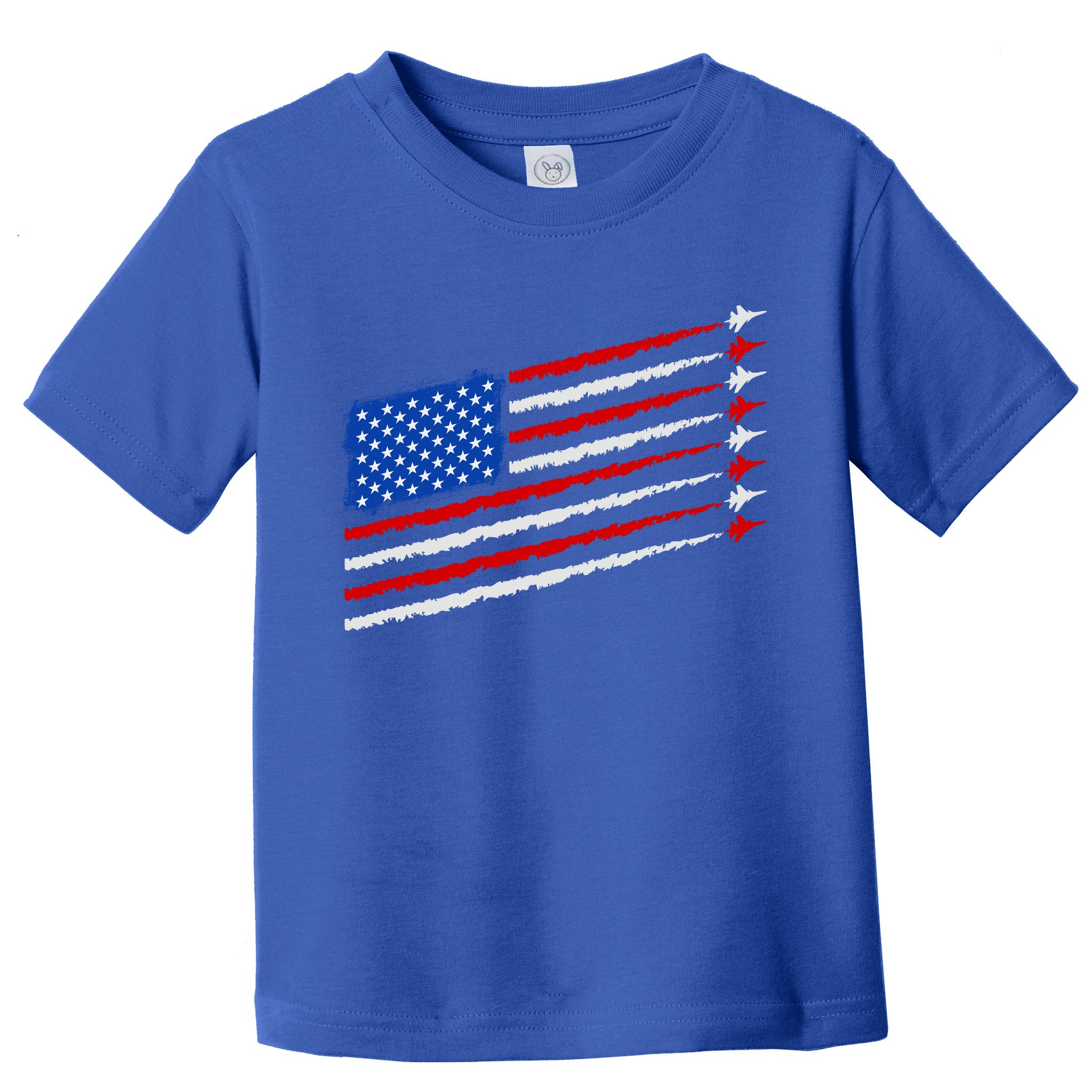 Cool USA American Flag Air Show Jet Planes Toddler T-Shirt