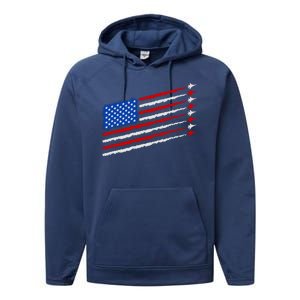 Cool USA American Flag Air Show Jet Planes Performance Fleece Hoodie