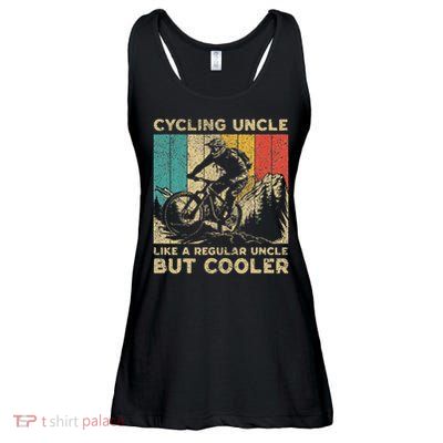 Cycling Uncle Bicycle Riding Cyclist Ladies Essential Flowy Tank