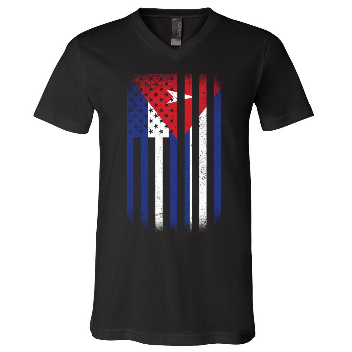 Vintage Cuban Flag V-Neck T-Shirt