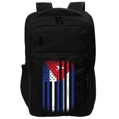 Vintage Cuban Flag Impact Tech Backpack