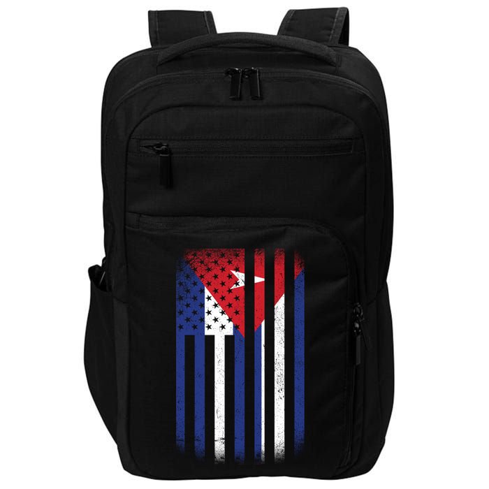 Vintage Cuban Flag Impact Tech Backpack