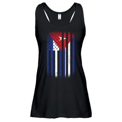 Vintage Cuban Flag Ladies Essential Flowy Tank
