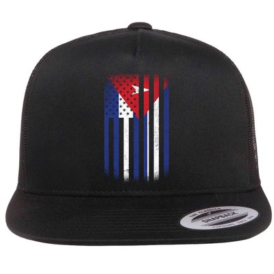 Vintage Cuban Flag Flatbill Hat