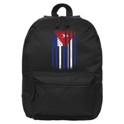 Vintage Cuban Flag 16 in Basic Backpack