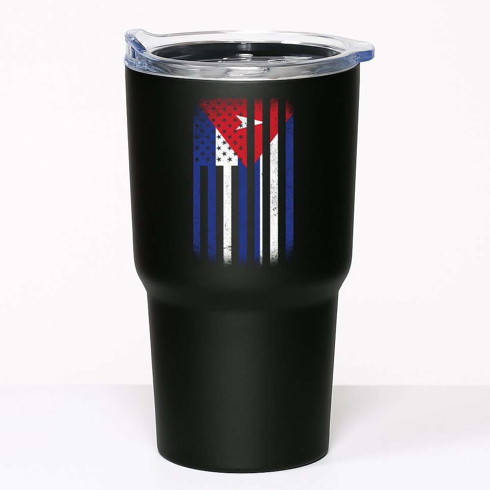Vintage Cuban Flag Tumbler