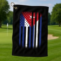 Vintage Cuban Flag Golf Towel