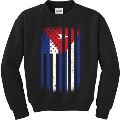 Vintage Cuban Flag Kids Sweatshirt