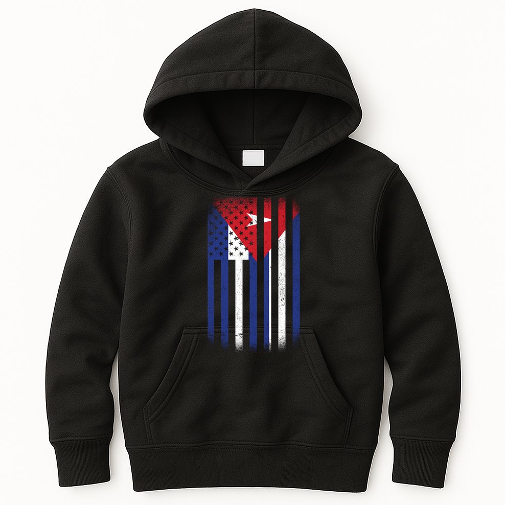 Vintage Cuban Flag Kids Hoodie