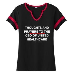 Ceo Unitedhealth Brian Thompson Rip Prayer Ladies Halftime Notch Neck Tee