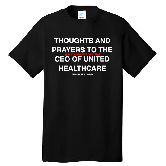 Ceo Unitedhealth Brian Thompson Rip Prayer Tall T-Shirt