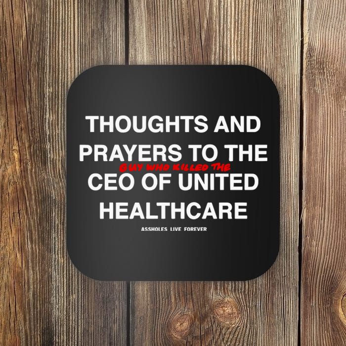 Ceo Unitedhealth Brian Thompson Rip Prayer Coaster